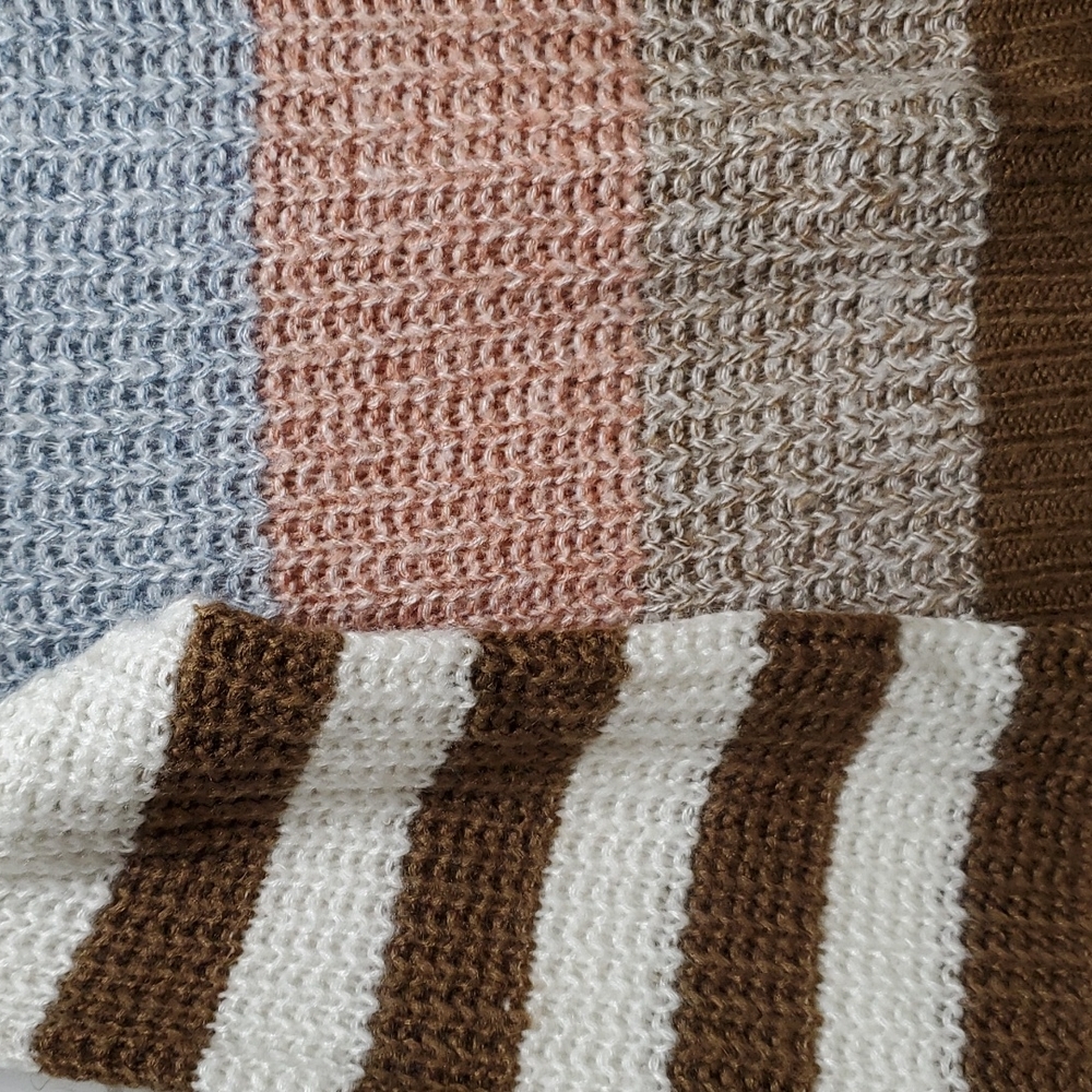 Multi Color Striped Boho Sweater - Picture 3 of 5
